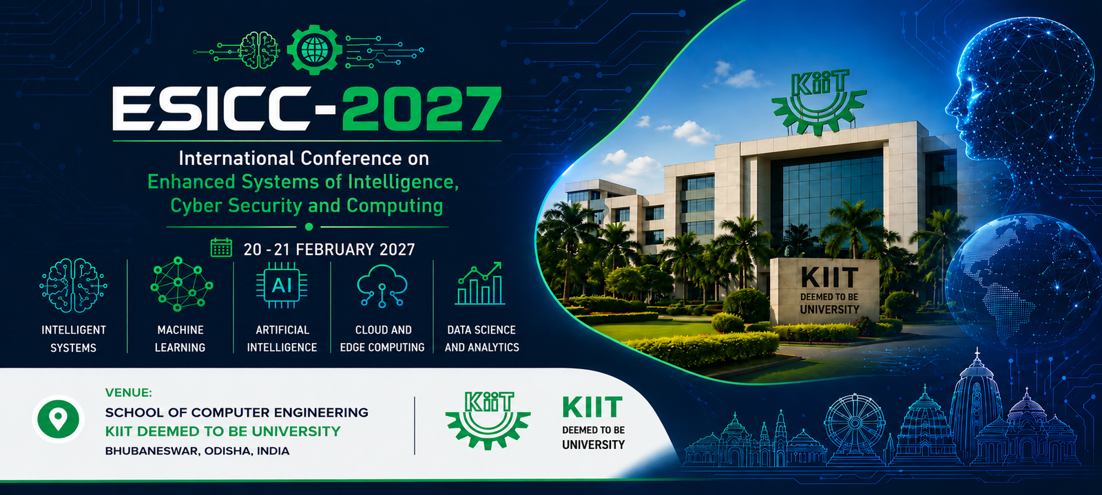 ESICC-2027 Conference Venue School of Computer Engineering, KIIT Deemed to be University