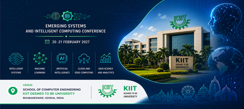 ESIC-2027 Conference Venue School of Computer Engineering, KIIT Deemed to be University Conference Venue School of Computer Engineering, KIIT Deemed to be University